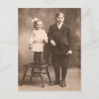 Vintage soeur et frère