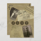 Carte postale vintage "Softball" (Devant / Derrière)