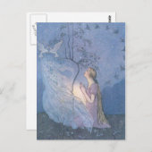 Carte Postale Vintage - Souhait de Cendrillon, (Devant / Derrière)