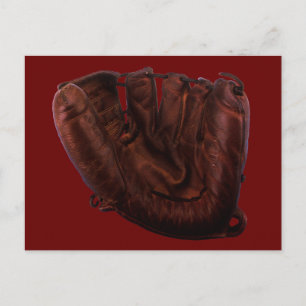 Carte Postale Vintage Sport, Antique Leather Baseball Glove