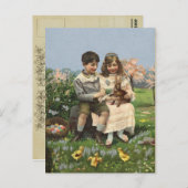 Carte postale vintage Spring (Devant / Derrière)