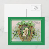 Carte postale vintage St Patrick's Day (Devant / Derrière)