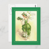 Carte postale vintage St Patrick's Day (Devant / Derrière)