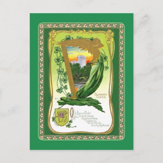 Carte postale vintage St Patrick's Day (Devant)