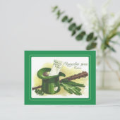 Carte postale vintage St Patrick's Day (Debout devant)