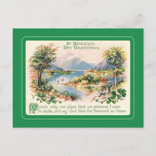Carte postale vintage St Patrick's Day (Devant)
