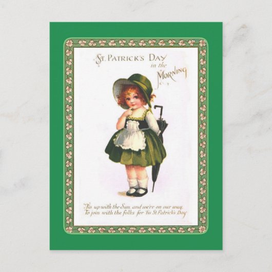 Carte postale vintage St Patrick's Day (Devant)
