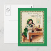 Carte postale vintage St Patrick's Day (Devant / Derrière)