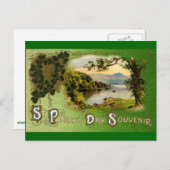Carte postale vintage St Patrick's Day (Devant / Derrière)
