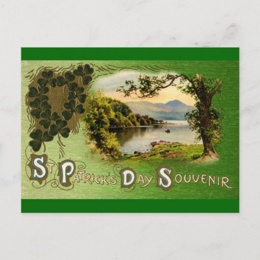 Carte postale vintage St Patrick's Day (Devant)