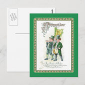 Carte postale vintage St Patrick's Day (Devant / Derrière)