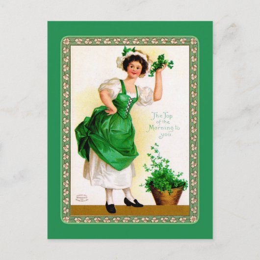 Carte postale vintage St Patrick's Day (Devant)