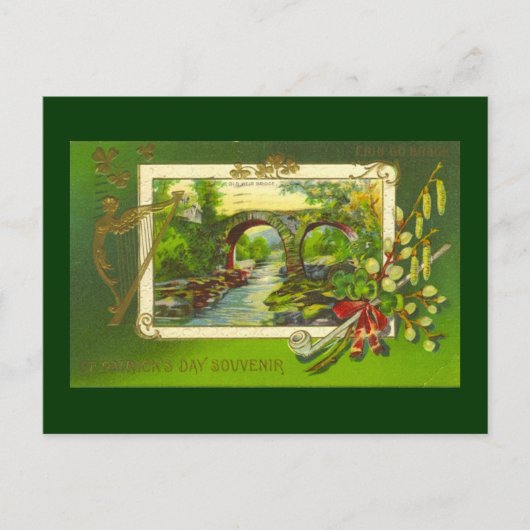 Carte postale vintage St. Patrick's Day (Devant)