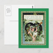 Carte postale vintage St Patrick's Day (Devant / Derrière)