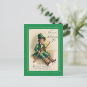 Carte postale vintage St Patrick's Day (Debout devant)