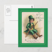 Carte postale vintage St Patrick's Day (Devant / Derrière)