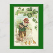 Carte Postale Vintage St. Patrick's Morn (Devant)