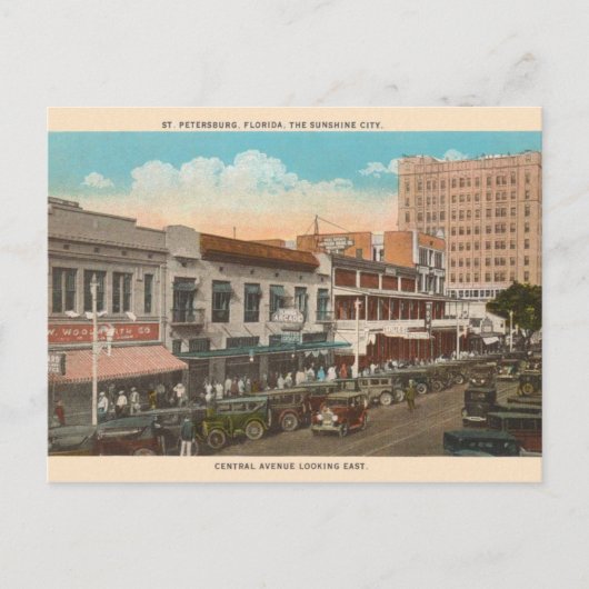 Carte postale vintage St Petersburg Florida (Devant)