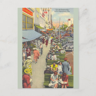 Carte postale vintage St Petersburg Florida