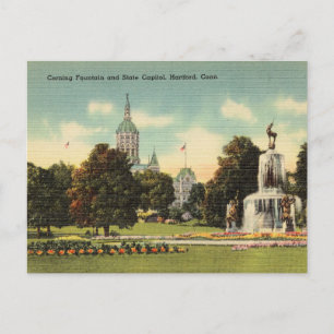 Carte Postale Vintage, State Capitol, Hartford, Connecticut