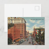 Carte Postale Vintage State Street, New London, Connecticut (Devant / Derrière)