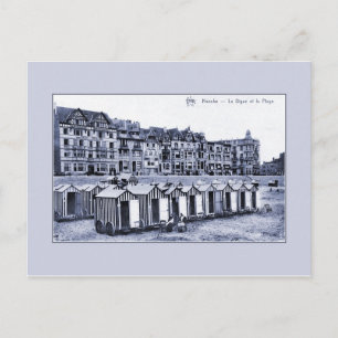Carte Postale Vintage station balnéaire belle époque et plage