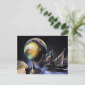 Carte Postale Vintage still life with globe (Debout devant)