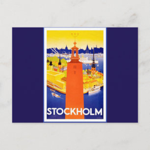 Carte Postale Vintage Stockholm