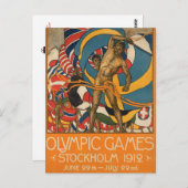 Carte Postale Vintage Stockholm Suède - (Devant / Derrière)