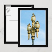 Carte Postale Vintage Street Light - San Francisco (Devant / Derrière)