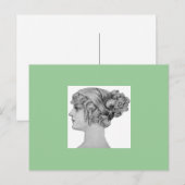 Carte postale vintage style cheveux 1900 (Devant / Derrière)