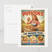 Carte Postale Vintage-Style Potato Advertisement (Devant / Derrière)