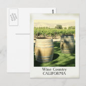 Carte postale Vintage Style Vin Country ! (Devant / Derrière)
