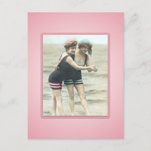 Carte postale vintage Sun Bather Beach Babes (Devant)