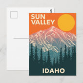 Carte Postale Vintage Sun Valley Idaho Travel (Devant / Derrière)
