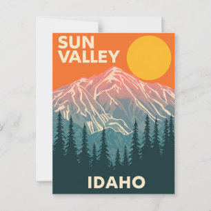 Carte Postale Vintage Sun Valley Idaho Travel