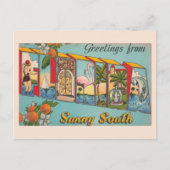Carte Postale Vintage Sunny Florida (Devant)