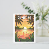 Carte Postale Vintage Sunrise Floride (Debout devant)