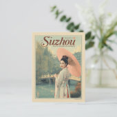 Carte Postale Vintage Suzhou Garden Silk City (Debout devant)