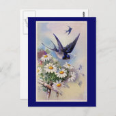 Carte postale vintage Swallow (Devant / Derrière)