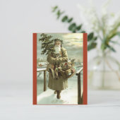 Carte postale vintage Swedish Santa Claus (Debout devant)