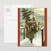Carte postale vintage Swedish Santa Claus (Devant / Derrière)