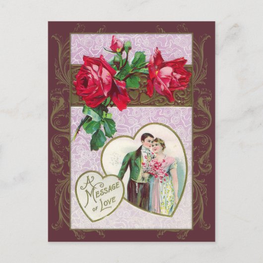 Carte postale vintage Sweethee Valentine (Devant)