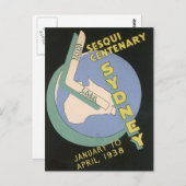 Carte Postale Vintage Sydney Australie (Devant / Derrière)