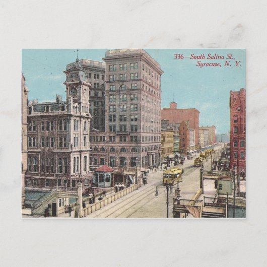 Carte Postale Vintage Syracuse NY (Devant)