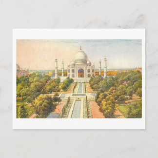 Carte Postale Vintage Taj Mahal 