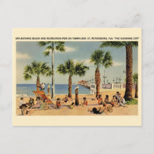 Carte postale vintage Tampa Bay St. Petersburg Flo