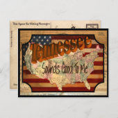 Carte postale vintage Tennessee (Devant / Derrière)