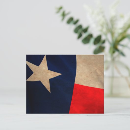 Carte postale vintage Texas Flag (Debout devant)