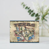 Carte postale vintage Texas Lone Star State (Debout devant)